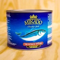 Service OEM pour les conserves de thon en saumure fraîchement produites, produits de la mer en conserve de haute qualité de 185g avec options économiques