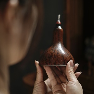 Lámpara de Aceite de Calabaza Hecha a Mano, Material Natural, Forma Irregular, para Iluminación, Ceremonias Religiosas, Origen Anji - Product Image 4