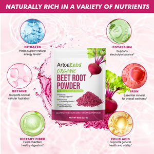 ArtoaLabs Label pribadi bubuk ekstrak akar bit mentah 100% semprot organik alami suplemen bubuk beetakar kering untuk jus - Product Image 2
