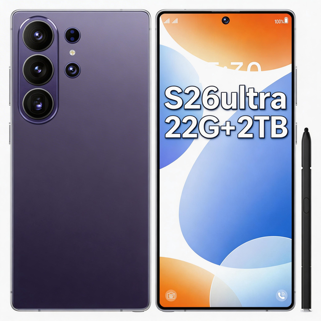 22G+2TB 2026 New Unlocked S26 Ultra Cell Phone 108MP Camera Dual SIM Dual Standby Full Screen Global Version 5G Smartphone