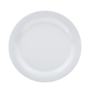 Assiettes plates en porcelaine blanche polie, style bohème moderne, écologiques, en gros, à prix réduit, avec logo personnalisé, cadeau d'entreprise - Product Image 3