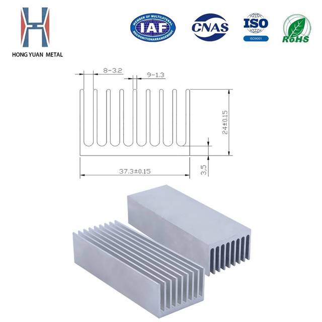 OEM High Efficiency 6063 T5 Aluminum Heat Sink CNC Radiator COB LED Cooler Electronic Heat Dissipation