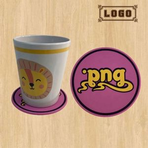 Posavasos de Goma con Logotipo 3D, Posavasos de Silicona Personalizados para Automóviles - Product Image 1