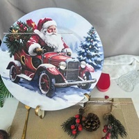 Assiettes de Présentation en Plastique Style Luxe Léger Série Noël Décoratives pour Hôtels et Mariages, Direct Usine