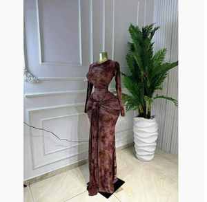 Abiti in Stile Europeo e Americano Primavera 2026, Vestito Aderente a Maniche Lunghe con Collo Tondo, <span class=keywords><strong>Gonna</strong></span> Lunga - Product Image 4