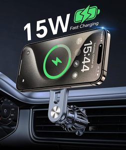 <span class=keywords><strong>Cargador</strong></span> Inalámbrico Magnético para Auto de Alta Resistencia, Brazo Largo y Robusto, Carga Rápida de 15W, Imán Fuerte Sin Caídas, Compatible Universalmente con Todos los Teléfonos Inteligentes - Product Image 2