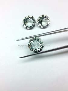 Piedra de Amatista Verde Hidro de Grado AAA, Corte Cóncavo, 8 mm, Tratada con Calor - Product Image 6