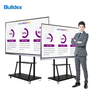 Bulldex ODM/OEM 86 pollici 4K lavagna digitale Multi Touch Screen pannello intelligente interattivo per riunioni in aula al coperto