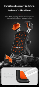 Support de téléphone pour moto/vélo, support de téléphone portable monté sur le guidon, support universel pour téléphone portable pour vélo - Product Image 5