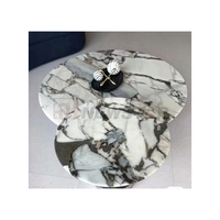 Newstar Meubles en marbre de pierre naturelle Éléphant en marbre blanc Table basse de salon