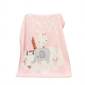 <span class=keywords><strong>Couverture</strong></span> nuage douce et chaude en polaire tricotée double couche à motif animalier <span class=keywords><strong>pour</strong></span> enfants, idéale <span class=keywords><strong>pour</strong></span> la sieste à la <span class=keywords><strong>maternelle</strong></span>, toutes saisons - Product Image 2