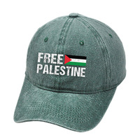 Grosir topi bisbol topi bendera topi bisbol Palestina topi lari olahraga untuk hadiah promosi