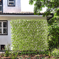 Groothandel Kunstmatige Privacy Scherm Uitbreidbaar Kunstgroen Blad Tuinafscheiding Paneel voor Balkon Patio Afrastering