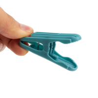 Lot de 16 pinces à linge en plastique antidérapantes et résistantes au vent, fournitures pour ligne à linge intérieure/extérieure, pour vêtements, chaussures, sacs, nourriture, épingles à linge