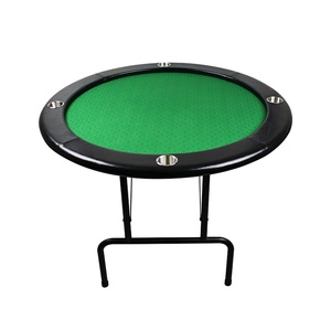 Luckyh — <span class=keywords><strong>Table</strong></span> de <span class=keywords><strong>Poker</strong></span> <span class=keywords><strong>ronde</strong></span> pour 4 à 8 personnes, en cuir, confortable, pliable, avec tasse d'eau - Product Image 4