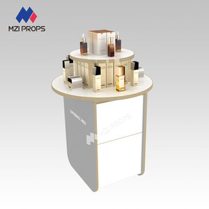 Présentoir central de luxe moderne pour cosmétiques, comptoir de promotion pour maquillage, vitrine de présentation pour magasin de beauté - Product Image 6