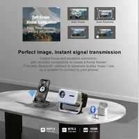 SEEULTRA 1080P Full HD 4K Projecteur Mini LED LCD Portable pour Home Cinéma avec 6500 Lumens Haut-parleurs Intégrés Stéréo HIFI