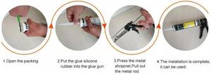 Venta Directa de Fábrica - Pistola de Goma Dura Giratoria con Múltiples Rodamientos de Calidad Reforzada, Diseño Antigoteo, Fácil de Usar y Duradera - Product Image 5