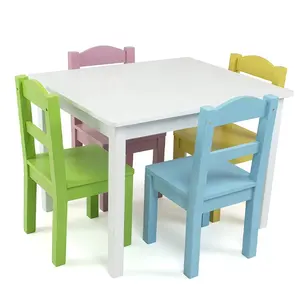 Wooden Kids Study Table And Chair Set