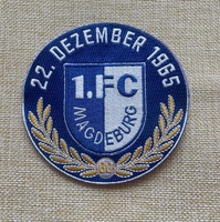 Écusson thermocollant personnalisé FC Magdeburg pour manche de maillot de football, 20 ans de ligue des champions