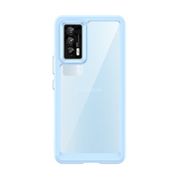 Cadre en TPU souple résistant aux chocs Couverture mobile antidérapante pour Vivo IQOO 7 (Inde) Coque arrière transparente