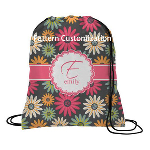 Sac à cordon personnalisé en tissu non tissé à bas prix, impression sérigraphique, motif géométrique alphabétique pour publicité et cadeaux promotionnels - Product Image 5
