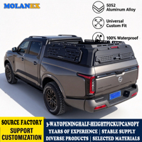 Couverture de benne rigide en alliage d'aluminium MOLANEX pour camion - Étanche, verrouillable, sans perçage, compatible Toyota et Nissan