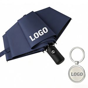 Wholesale Cheap 8 K 3 <b>Fold</b> Umbrella With Custom Logo Design Umbrella for Promo Business Gift Umbrella - Product Image 1