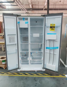 Réfrigérateur côte à côte 115V/60Hz en acier inoxydable avec distributeur d'eau et machine à glaçons automatique, certifié UL - Product Image 2