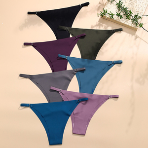 Sous-vêtements sans couture coupe laser <span class=keywords><strong>culotte</strong></span> taille basse t-back slips string <span class=keywords><strong>culotte</strong></span> sexy tongs pour femmes - Product Image 4