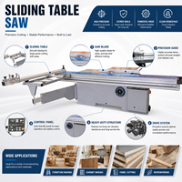 Scie à panneaux automatique à table coulissante de haute précision sur mesure OEM pour le travail du bois