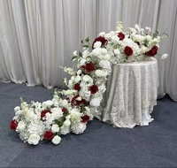 Composition florale artificielle en cascade, centre de table pour banquet, hôtel, salle à manger, décoration pour séance photo