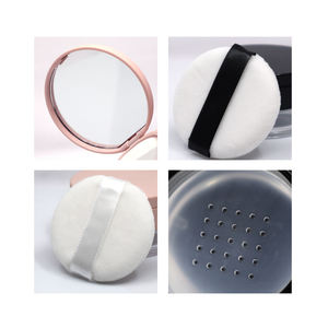 Marque privée personnalisée 100 pièces mini pot rond d'emballage de poudre libre Beige noir et <span class=keywords><strong>petit</strong></span> pot de crème pour les cosmétiques - Product Image 4