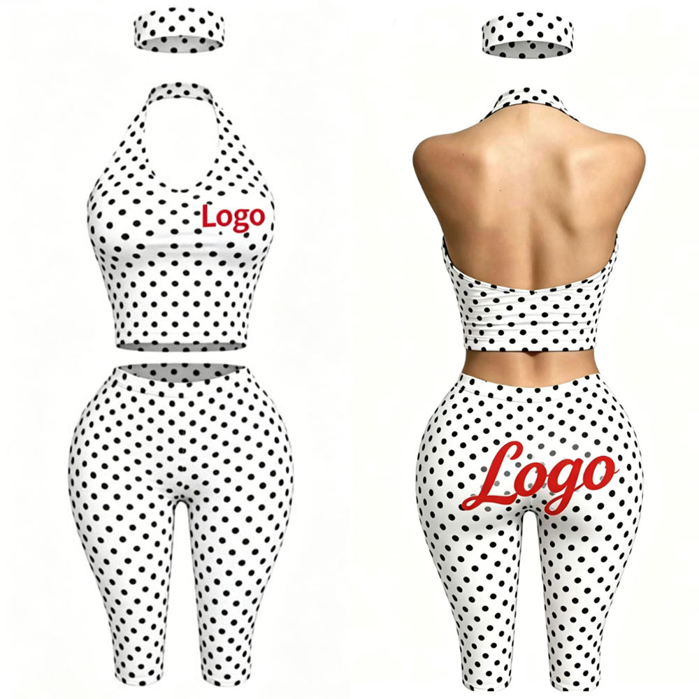 Women's Strapless Sports Bra High Waist Biker Shorts Gym Set Leopard Print Yoga Sports Suit for Summer Leisure Casual Maxi