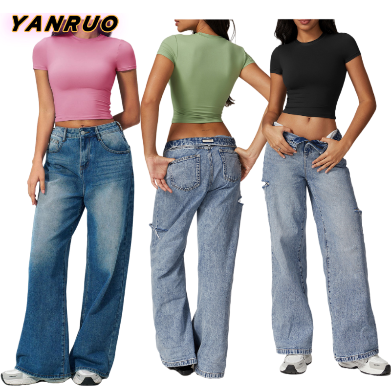 Women's Casual All-Match Tight Quick-Drying Spandex/Nylon Solid Simple Fitness Top Yoga Wear Running Pilates Sports T-Shirt