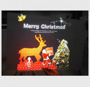 Dính loại Pet Holographic chiếu phía sau chiếu phim 160 độ Xem góc cho cửa sổ quảng cáo <span class=keywords><strong>7D</strong></span> <span class=keywords><strong>Hologram</strong></span> - Product Image 5