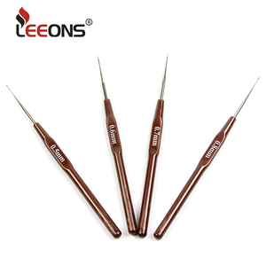 Agujas de Ganchillo de Aluminio Leeons de 0.5 mm, 0.6 mm, 0.7 mm, 0.8 mm, Microagujas <span class=keywords><strong>para</strong></span> Hacer Trenzas y Peinados con Rastas - Product Image 2