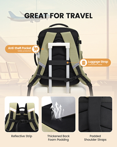 Sac à dos de voyage extensible LOVEVOOK Designer 40L 50L avec cubes de rangement pour femmes et hommes, idéal pour les loisirs, les voyages de travail et l'escalade - Product Image 6