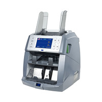 WEIRONG Nouveauté Trieuse de billets de banque robuste de qualité bancaire, écran tactile HD 5 pouces, double CIS, deux compartiments, 1200 pièces/min, multi-devises