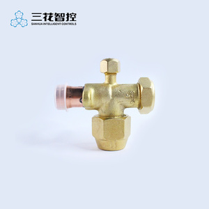 Sanhua Refrigeration Parts 1/4 Copper <strong>Stop</strong> <strong>Valve</strong> Service Split <strong>Valve</strong> - Product Image 2
