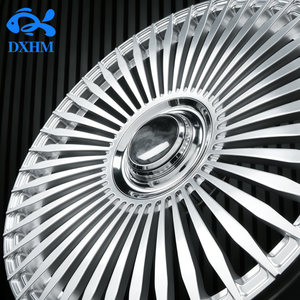 ล้อแม็กซ์โครเมียมขัดเงาแบบกังหัน หลายก้าน สำหรับรถยนต์นั่งส่วนบุคคลและรถ <span class=keywords><strong>SUV</strong></span> ขนาด <span class=keywords><strong>18</strong></span>-24 นิ้ว - Product Image 3