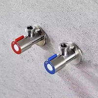 Vanne d'angle de toilette moderne en acier inoxydable 304 de haute qualité HLK pour le contrôle de l'eau chaude froide Installation facile Entrée de chauffe-eau