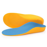 Semelles orthopédiques de sport pour enfants Rebo en matériau PU, pour jambes en X/O, soulagement du pied plat du bébé, soutien complet de la voûte plantaire, absorption des chocs