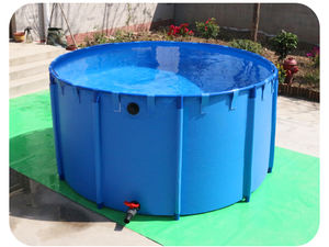 ผ้าใบกันน้ำสระบ่อปลาพีวีซีแบบกลมหนาพับได้ผ้าใบกันน้ำขนาดใหญ่ในร่ม/กลางแจ้งสำหรับวัฒนธรรมบ่อปลา - Product Image 3