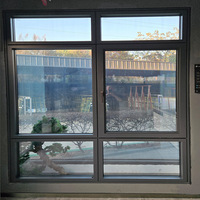 Ventanas de Aluminio de Alta Gama con Sistema Francés de Puente Roto, Ventanas Fijas Colgantes Insonorizadas de Aleación de Aluminio y Vidrio, Directo de Fábrica