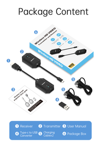 Extensor HDMI Inalámbrico Tipo-C, Adaptador <span class=keywords><strong>de</strong></span> Pantalla, Transmisor y Receptor <span class=keywords><strong>de</strong></span> Audio y <span class=keywords><strong>Video</strong></span>, Compatible con Carga Rápida <span class=keywords><strong>de</strong></span> 65W para iPhone 15, 16 y MacBook - Product Image 6