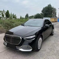 Pour Mercedes Benz Classe S W221 08-13 : Amélioration et modification pour pare-chocs avant, calandre et plaque de capot style Maybach W223