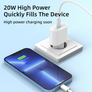 Cargador de Pared Rápido con Certificación MFI de 20W PD EU, Tipo C, para iPhone 17 16 15 Pro XS <span class=keywords><strong>Max</strong></span> 14 13 <span class=keywords><strong>Plus</strong></span> <span class=keywords><strong>Air</strong></span> X XR iPad - Product Image 5