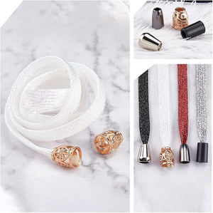 Welord DIY Accesorios de ropa Sudaderas con capucha de aleación de zinc Cordón Tapón de metal Cordones Puntas de bloqueo Aglets Caps End Tips - Product Image 3