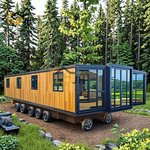 Maison conteneur extensible à double aile en panneaux sandwich à structure en acier, villa écologique, design moderne habitable, bureau, hôtel - Product Image 1